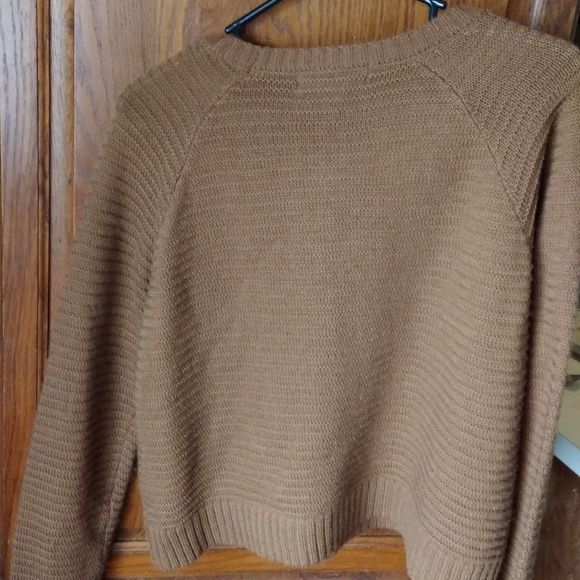 Brown Pink Rose Sweater Size L (Large) - Picture 4 of 4